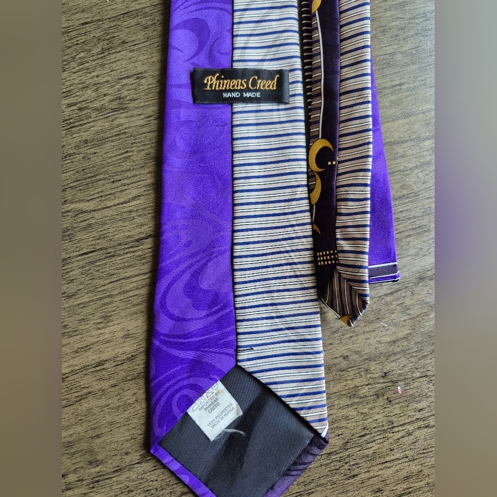 1990s Abstract Tie Men's Neck Ties Bold Art Deco Atristic Fashion Clothing  56X4 - Picture 3 of 8